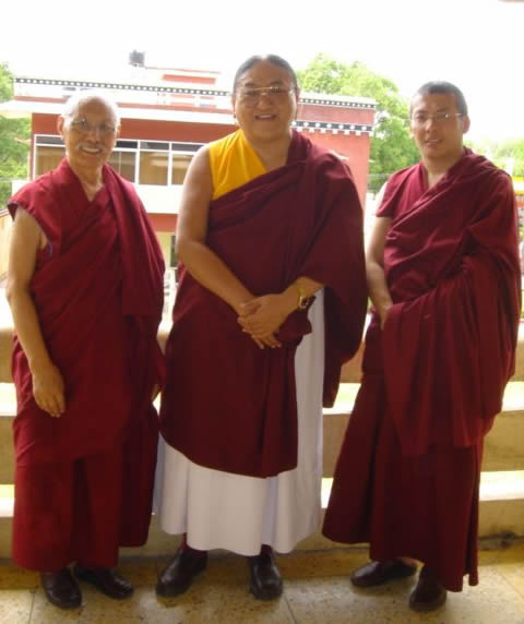 HH Sakya Trizin, HE Luding Khenchen Rinpoche and HE Luding Khen Rinpoche