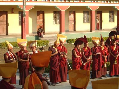 Monks at Ngor Monastery